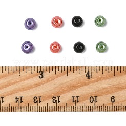 4 Strands 4 Colors Baking Paint Pearlized Glass Pearl Round Bead Strands&nbsp;HY-FS0001-09