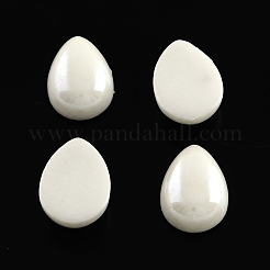 Pearlized Plated Opaque Glass Cabochons&nbsp;PORC-S778-8x12-M