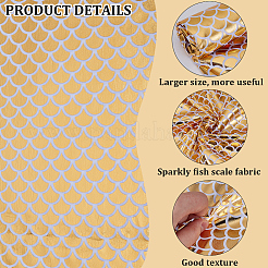 Polyester Fish Scale Fabric&nbsp;DIY-WH20063-038D