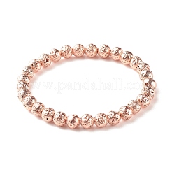Natural Crackle Quartz & Lava Rock Braided Bead Bracelets Set&nbsp;BJEW-JB07212-02