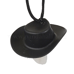 Halloween Skull Luminous Plastic Pendant Necklaces&nbsp;NJEW-S006-01A