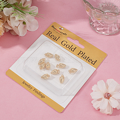 10Pcs Brass Pendant Rhinestones Settings&nbsp;KK-BBC0018-10