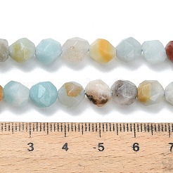 Natural Flower Amazonite Beads Strands&nbsp;G-F826-D01-01