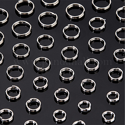 800Pcs 4 Styles 304 Stainless Steel Split Rings&nbsp;STAS-BBC0006-17