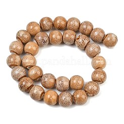 Handmade Fancy Antique Glazed Porcelain Ceramic Round Beads Strands&nbsp;PORC-L019-13mm-06