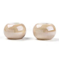 Glazed Porcelain Rondelle Beads&nbsp;X-PORC-Q219-13x9-F13