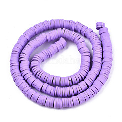 Handmade Polymer Clay Beads Strands&nbsp;CLAY-R089-6mm-113