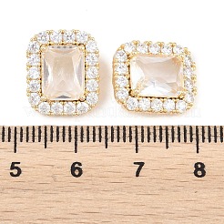 Brass Micro Pave Cubic Zirconia Charms&nbsp;KK-H287-02G-03
