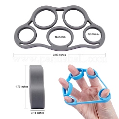 6Pcs 6 Colors Silicone Hand Grip Strengthener&nbsp;SIL-SZ0001-02