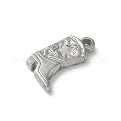 304ステンレスペンダント  ブーツ  ステンレス鋼色  20.5x13.5x3mm  穴：2mm&nbsp;X-STAS-I330-019P