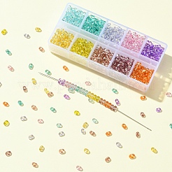 50G 10 Colors Baking Paint Glass Seed Beads&nbsp;SEED-YW0002-51B