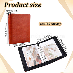 Imitation Leather Stationery Storage Pockets&nbsp;AJEW-WH0609-967B