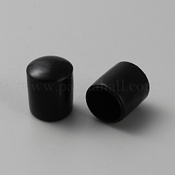 シリコンチェアの脚フロアプロテクター  家具保護カバー  ブラック  13x11mm  内径：10mm&nbsp;AJEW-WH0471-16B
