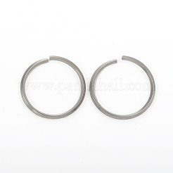 変色しにくい304ステンレススチール製オープン丸カン  ラウンド  ステンレス鋼色  12ゲージ  25~26x2mm  内径：21~23mm&nbsp;STAS-G224-22P-01
