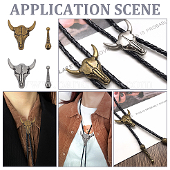 12Pcs 2 Colors Zinc Alloy Bolo Tie Slide Clasps&nbsp;FIND-ME0003-47