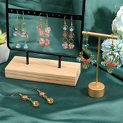 DIY Acrylic Beads & Glass Beads & Brass Earring Making Kit&nbsp;DIY-SC0029-03
