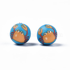 Handmade Polymer Clay Beads&nbsp;CLAY-S092-66
