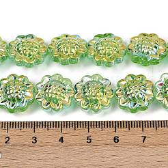 Electroplate Glass Bead Strands&nbsp;GLAA-S387-01E