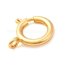 Brass Spring Ring Clasps&nbsp;KK-D407-20G-E