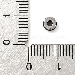 316サージカルステンレスビーズ  コラム  アンティークシルバー  5x3mm  穴：1.8mm&nbsp;STAS-S173-10AS