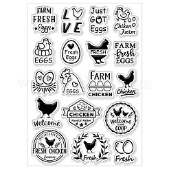 PVC Plastic Clear Stamps&nbsp;DIY-WH0631-0633