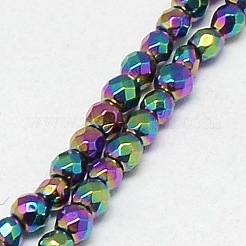 Electroplate Non-magnetic Synthetic Hematite Beads Strands&nbsp;G-J169B-2mm-05
