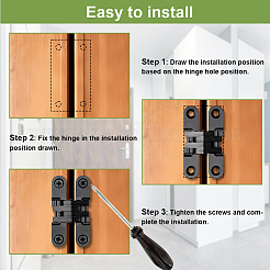 Stainless Steel Hidden Hinges&nbsp;FIND-WH0366-496EB-02