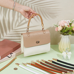10Pcs 5 Colors Round Braided Imitation Leather Bag Handles&nbsp;AJEW-CL0006-08