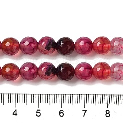 Dyed & Heated Natural Dragon Veins Agate Beads Strands&nbsp;G-P539-A01-24