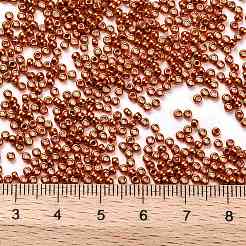 トーホー 11/0ラウンドビーズ  日本製シードビーズ  （562)つの焦げたオレンジメタリック  2.2mm  穴：0.8mm  約5555個/50g&nbsp;SEED-XTR11-0562