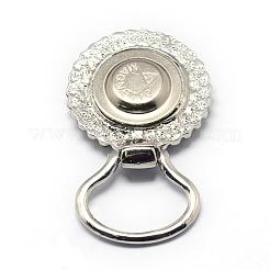 Alloy Rhinestone Snap Magnetic Brooch Making&nbsp;PALLOY-Q315-09