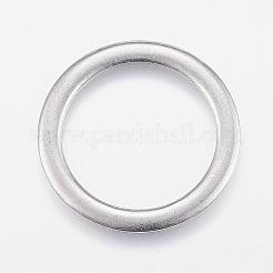 変色しにくい304ステンレススチール製リンクリング  ステンレス鋼色  35x2mm&nbsp;STAS-P125-04P