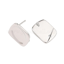 SHEGRACE Brass Stud Earring Findings&nbsp;XGRQ6M688-906P