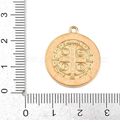 304ステンレスペンダント  父親と一緒にフラットラウンド  ラインストーン付き  カラフル  24x21x3mm  穴：1.8mm&nbsp;STAS-C154-07A-G