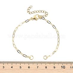 2.5MM Brass Paperclip Chain Bracelet Making&nbsp;AJEW-JB01601-01