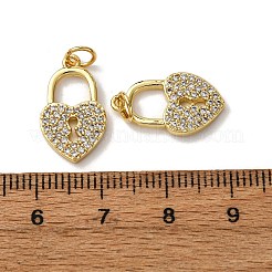 Brass Micro Pave Clear Cubic Zirconia Pendants&nbsp;LS-KK-A270-03D-G