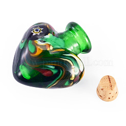 Handmade Lampwork Perfume Bottle Pendants&nbsp;LAMP-TADJ0001-06B