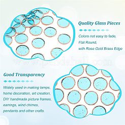 30Pcs Colored Glass Mosaic Tiles&nbsp;DIY-OC0009-45F
