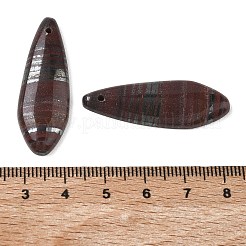 ナチュラタイガーアイアンペンダント  マッチする幾何学的なチャーム  凧チャーム  38~38.5x13~13.5x4x4~4.5mm  穴：1.4~1.6mm&nbsp;G-Z151-03B