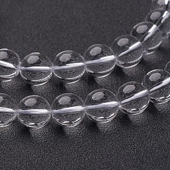 合成クオーツクリスタルビーズ連売り  ラウンド  透明  4mm  穴：0.8mm  約96~100個/連  15.5インチ&nbsp;GSR4mmA039-1