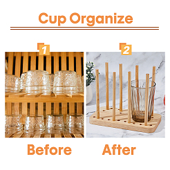 Wood Adjustable Cup Lid Holder&nbsp;ODIS-WH0043-88