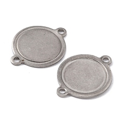 Tarnish Resistant 201 Stainless Steel Cabochon Connector Settings&nbsp;STAS-K217-38