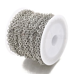 Rack Plating Brass Cable Chains&nbsp;CHC-M001-03P
