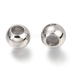 201ステンレスビーズ  プラスチック付き  スライダービーズ  ロンデル  ステンレス鋼色  6x4.8mm  穴：1.5mm&nbsp;LS-STAS-F145-06P-E