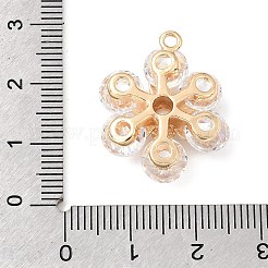 Brass Micro Pave Clear Cubic Zirconia Pendants&nbsp;KK-N290-11G