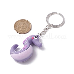 10Pcs 10 Styles Cartoon PVC Plastic Animal Pattern Number Pendant Keychain&nbsp;KEYC-JKC00703