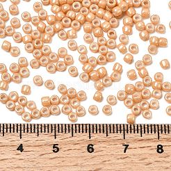 トーホー 8/0ラウンドビーズ  日本製シードビーズ  （123d）不透明な光沢のダークベージュ  3mm  穴：1mm  約10000個/ポンド&nbsp;SEED-TR08-0123D