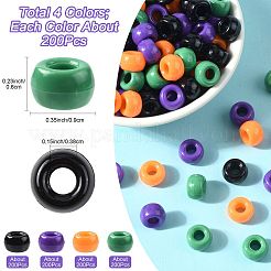 800Pcs 4 Colors Opaque Plastic Beads&nbsp;KY-FS0001-41