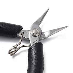 鋼のアクセサリーのペンチ  針の鼻プライヤー  ブラック  9x9.9x1.3cm&nbsp;TOOL-C010-05