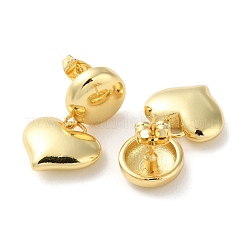 Brass Stud Earrings for Women&nbsp;EJEW-M258-12G